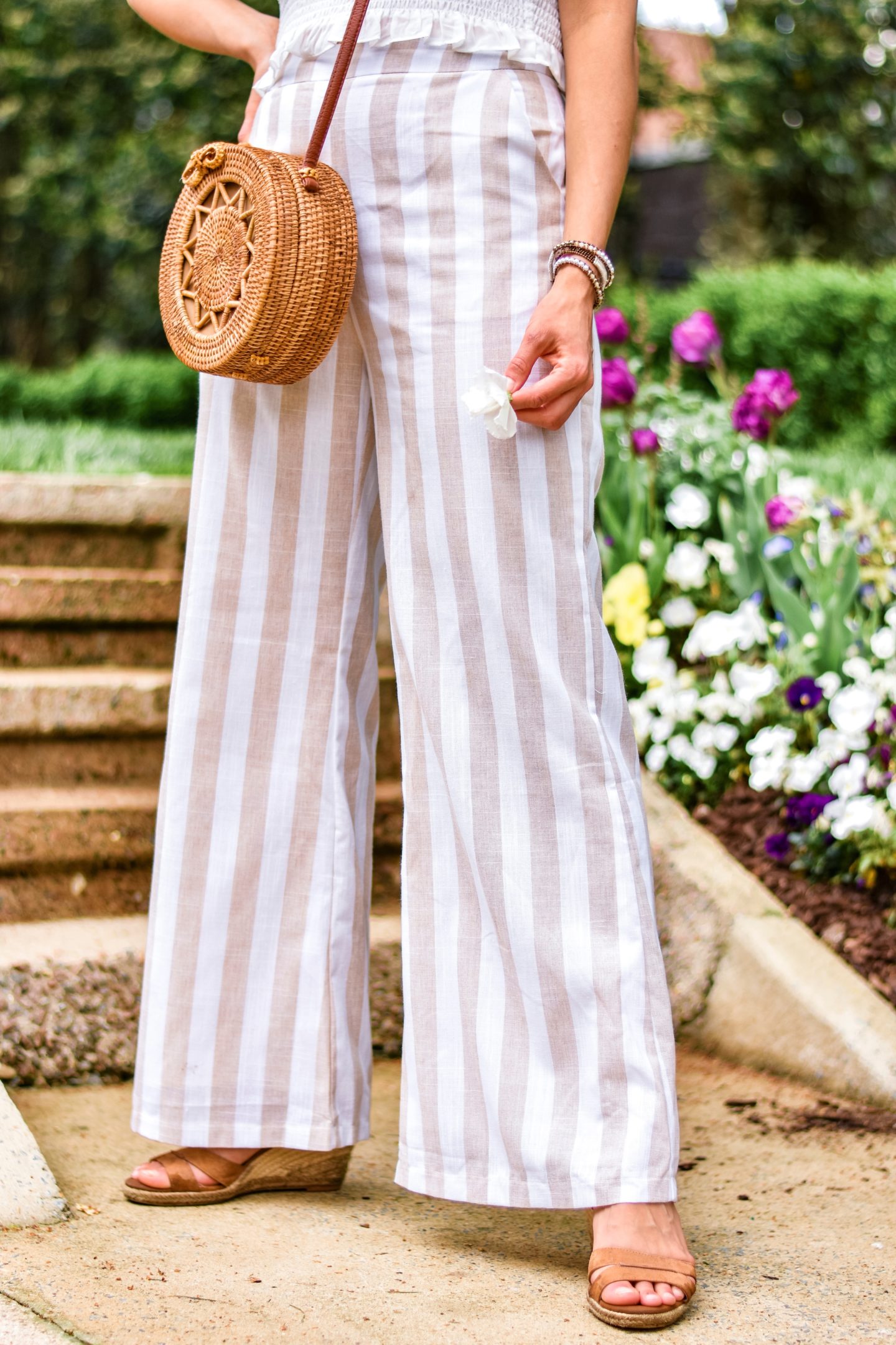 Superdown Top and Striped Linen Pants Terra Roisin Fifteen Minutes to Flawless